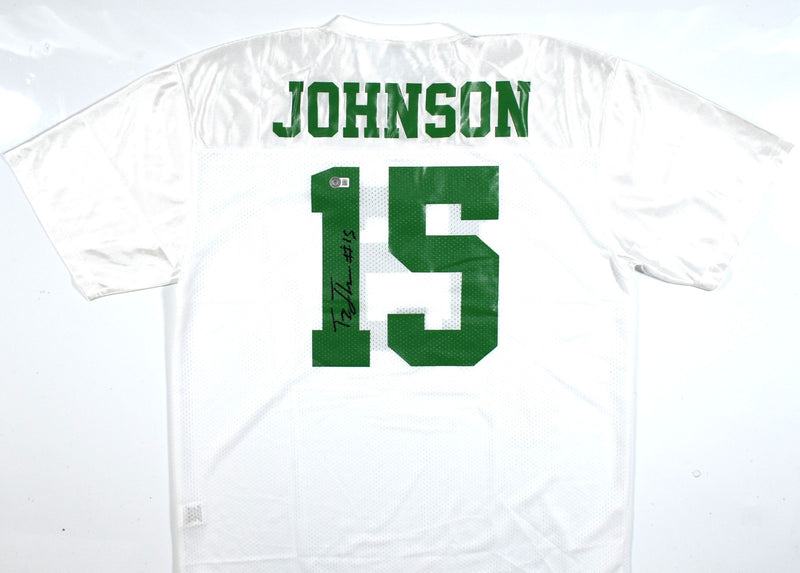Tez Johnson Autographed Oregon Ducks Custom White Jersey