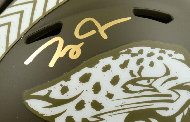 Zay Jones Autographed Jacksonville Jaguars Salute to Service Mini Helmet