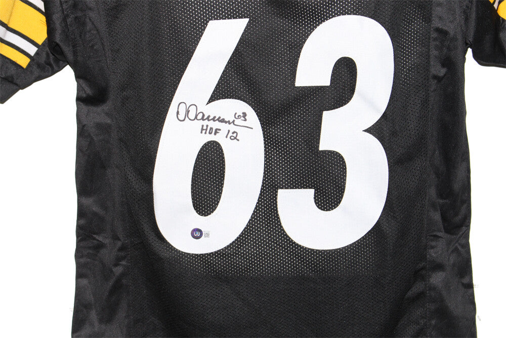 Dermontti Dawson Signed Pittsburgh Steelers Custom Jersey HOF BAS