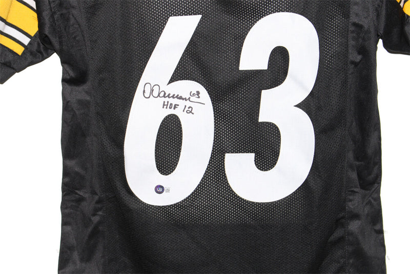 Dermontti Dawson Signed Pittsburgh Steelers Custom Jersey HOF BAS