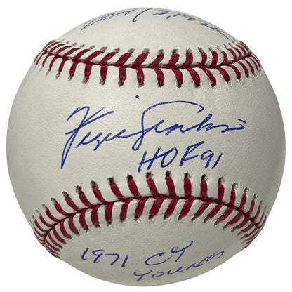 Fergie Jenkins Signed Official MLB Baseball (4 Inscriptions) Chicago Cubs