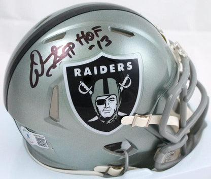 Warren Sapp Signed Oakland Raiders Flash Speed Mini Helmet - HOF