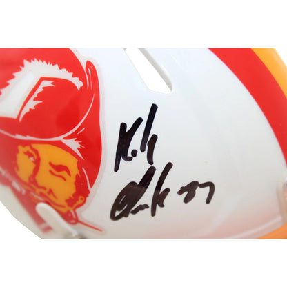Rob Gronkowski Signed Tampa Bay Buccaneers Throwback Mini Helmet