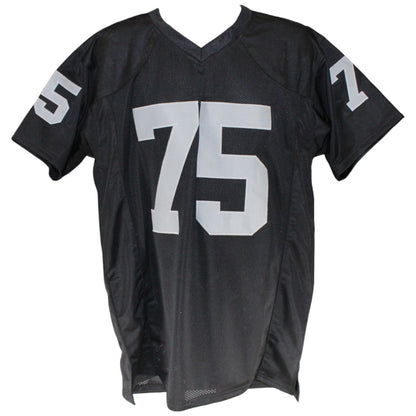 Howie Long Signed Pro Style Black Jersey (Beckett Witnessed)
