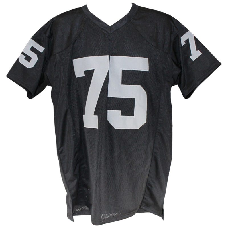 Howie Long Signed Pro Style Black Jersey (Beckett Witnessed)