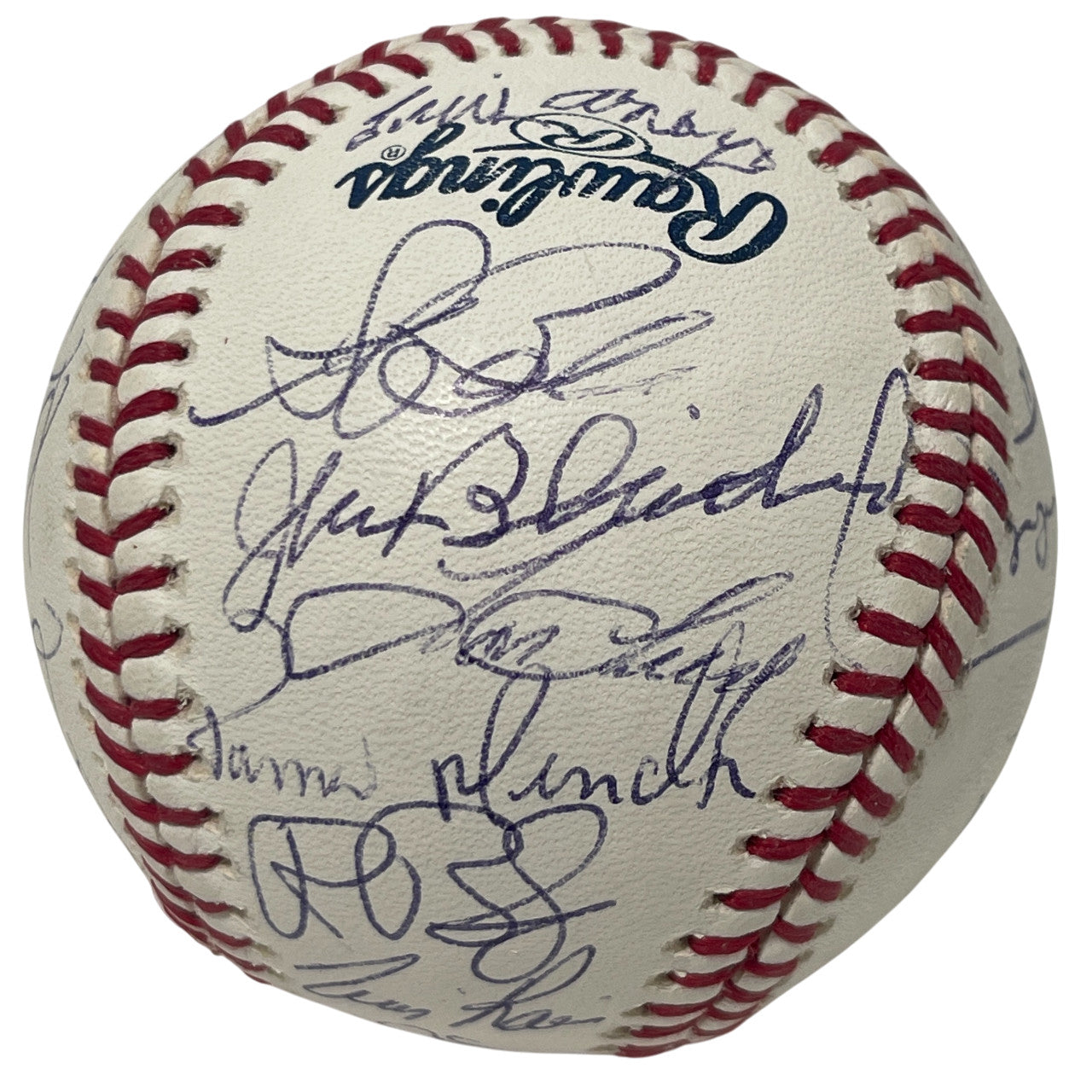 2008 New York Yankees Old Timers Day Multi-Signed (24) Baseball JSA COA
