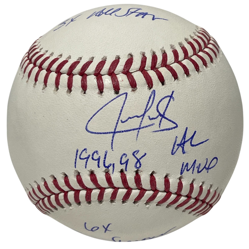 Juan Gonzalez Signed Official Major League Baseball w/ 3 Inscriptions