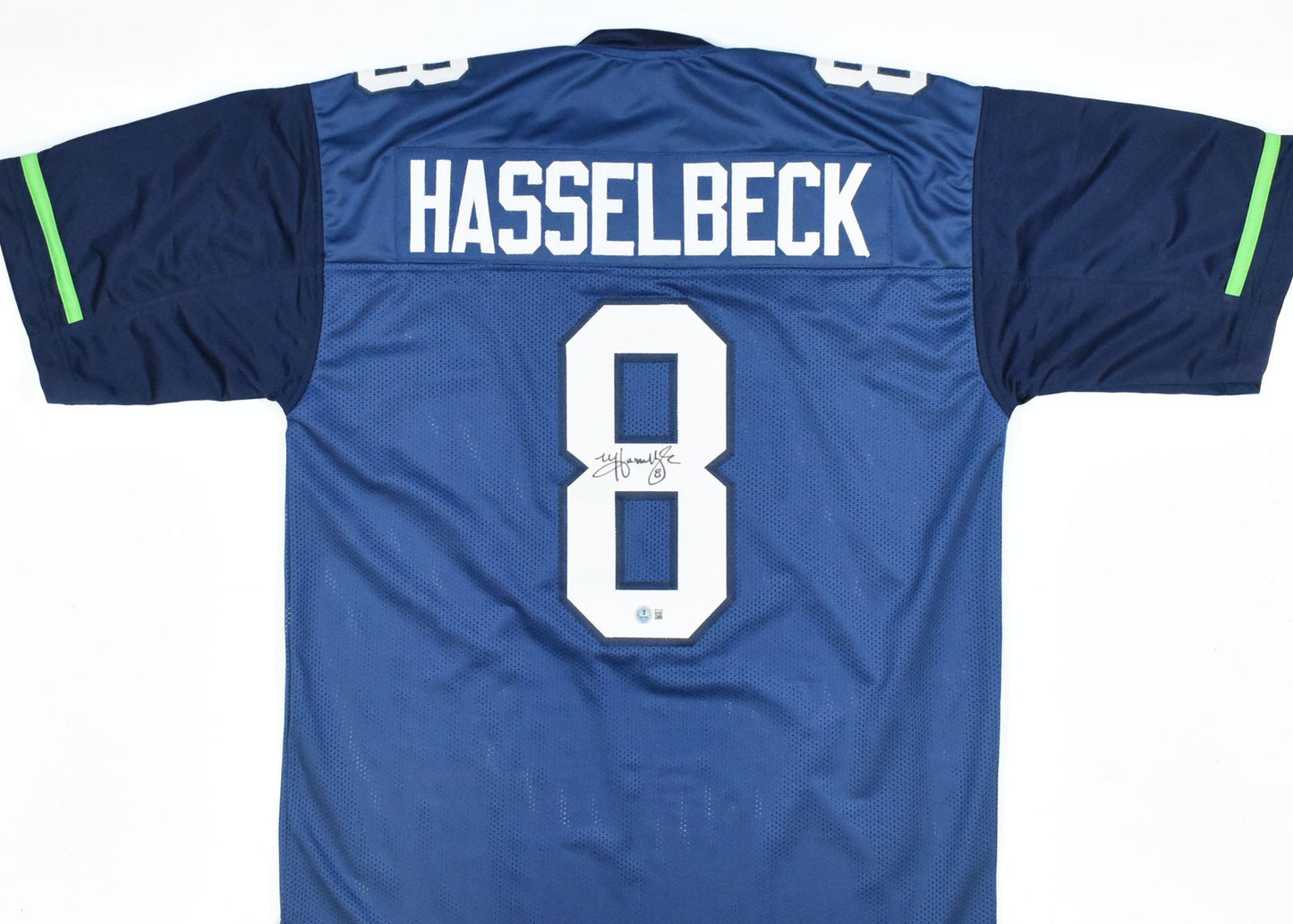 Matt Hasselbeck Signed Seattle Seahawks Custom Blue Jersey