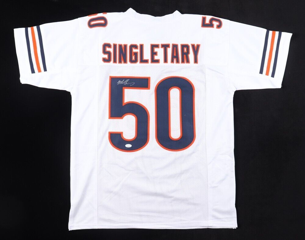 Mike Singletary Signed Chicago Bears Custom Jersey (JSA COA)