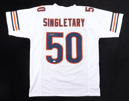 Mike Singletary Signed Chicago Bears Custom Jersey (JSA COA)