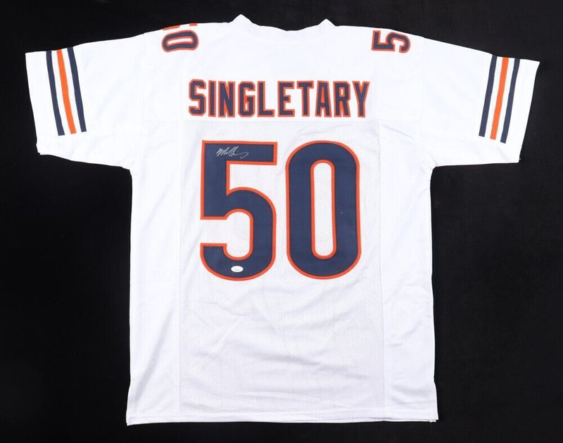 Mike Singletary Signed Chicago Bears Custom Jersey (JSA COA)