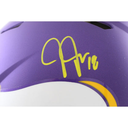 Justin Jefferson Minnesota Vikings Autographed Full Size Pro Tribute Helmet