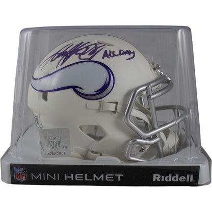 Adrian Peterson Signed Minnesota Vikings Alt Mini Helmet (All Day)
