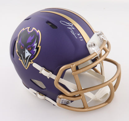 Jamal Lewis Baltimore Ravens Autographed Alternate Speed Mini Helmet