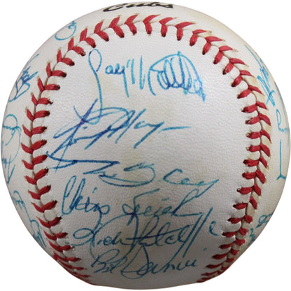 Ryne Sandberg & Dennis Eckersley 1986 Chicago Cubs Team Signed Baseball