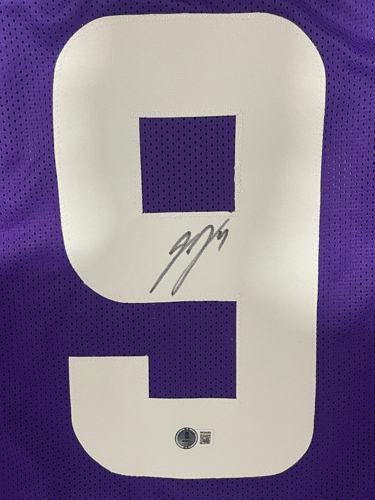 J.J. McCarthy Signed Minnesota Vikings Custom Football Jersey