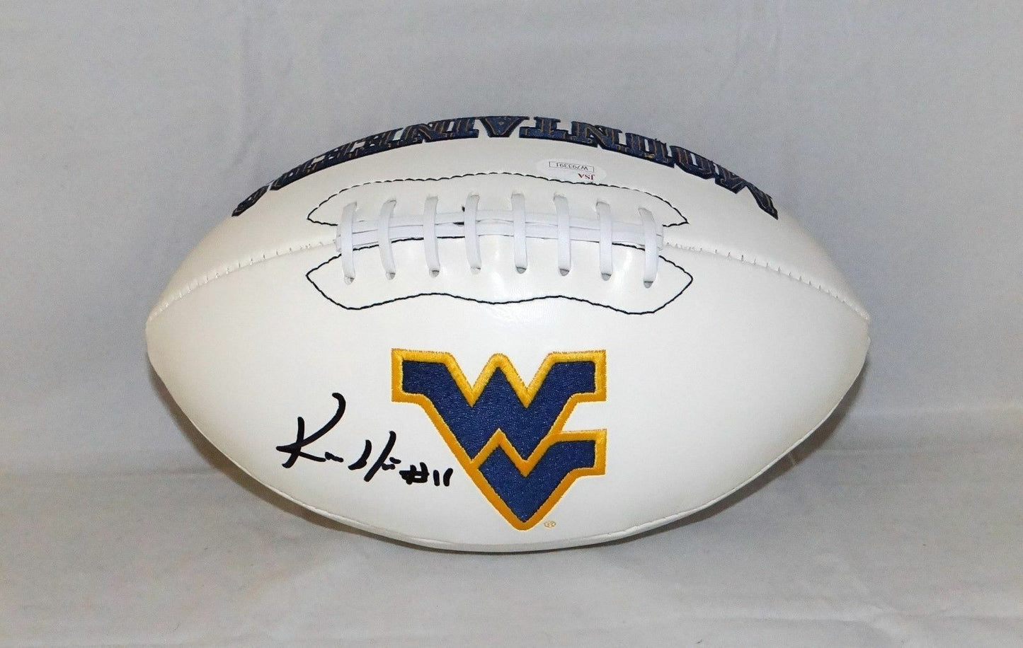 Kevin White Signed West Virginia Mountaineers Logo Football