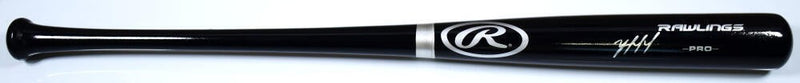 Yordan Alvarez Autographed Black Rawlings Pro Baseball Bat