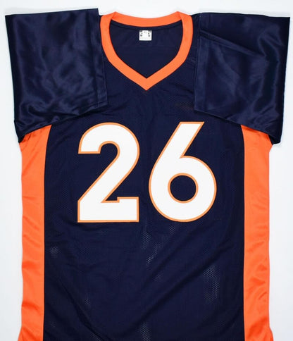 Clinton Portis Signed Blue Custom Jersey