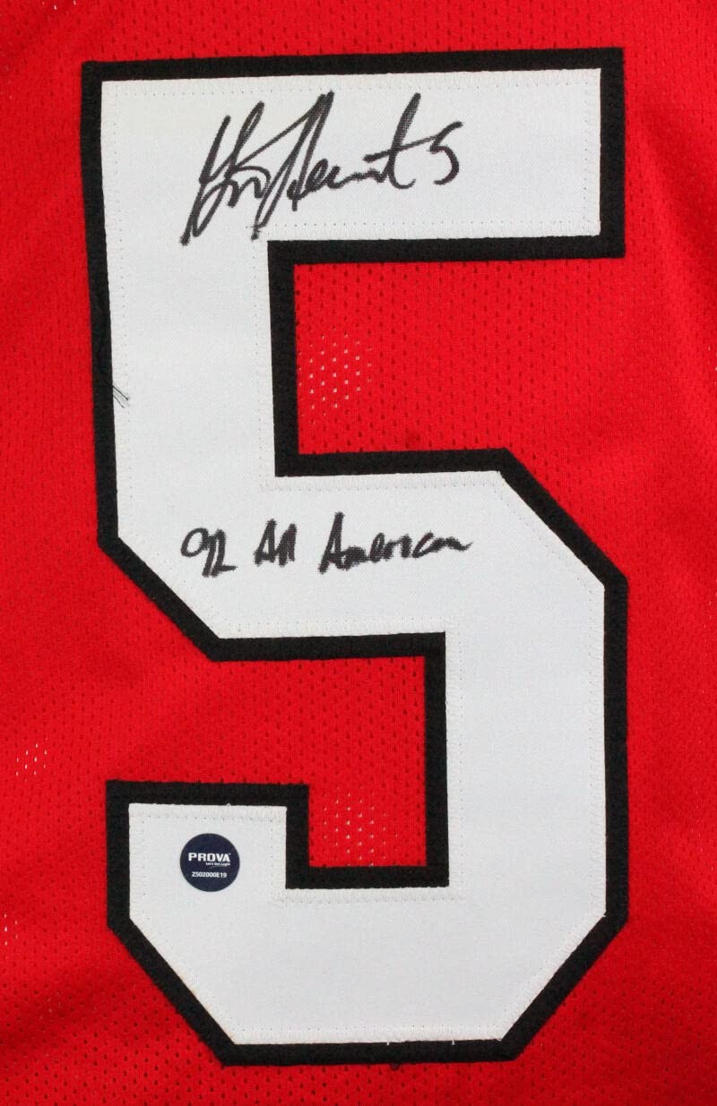 Garrison Hearst Autographed Georgia Bulldogs Custom Red Jersey