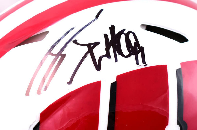 JJ Watt Signed Wisconsin Badgers Full Size Speed Authentic Helmet
