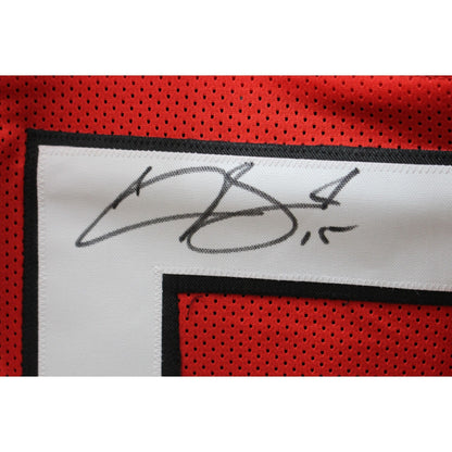 Carson Beck Autographed Red College Style Custom Football Jersey