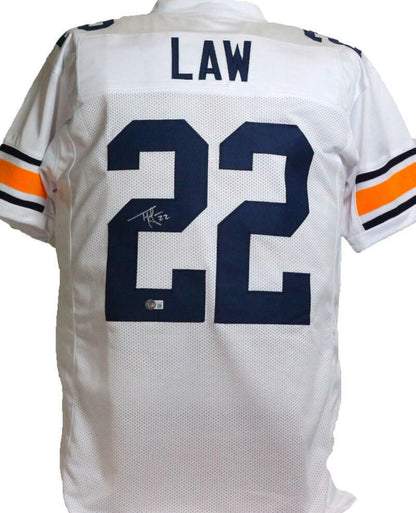 Ty Law Autographed Michigan Wolverines Custom College Style Jersey