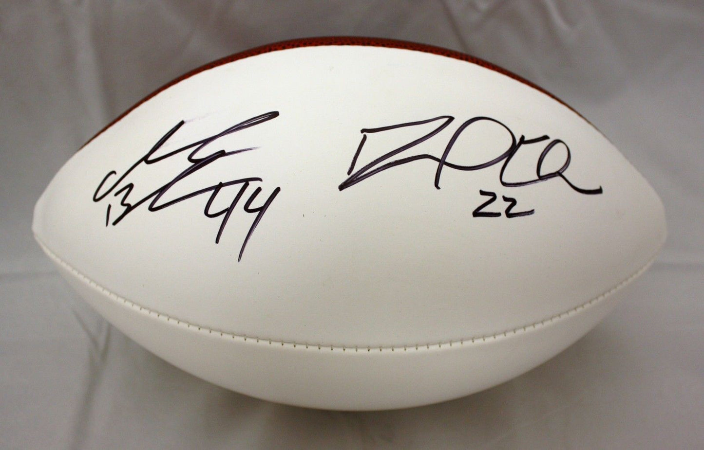 David Wilson & Ahmad Bradshaw Signed New York Giants Logo Football