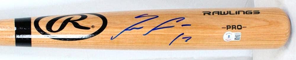 Ronald Acuna Jr. Signed Blonde Pro Baseball Bat