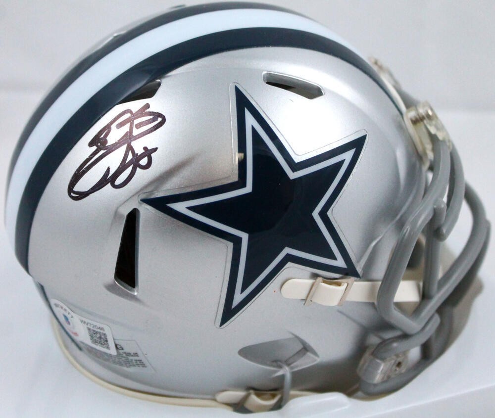Emmitt Smith Signed Dallas Cowboys Black Speed Mini Helmet