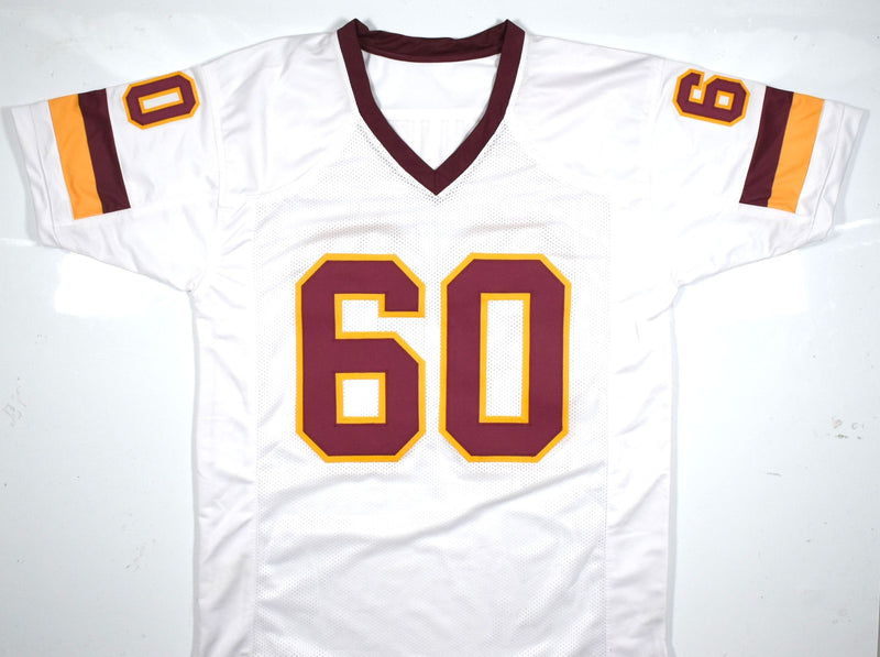 Chris Samuels Autographed Washington White Custom Jersey
