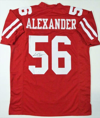 Kwon Alexander Autographed Red Custom Jersey