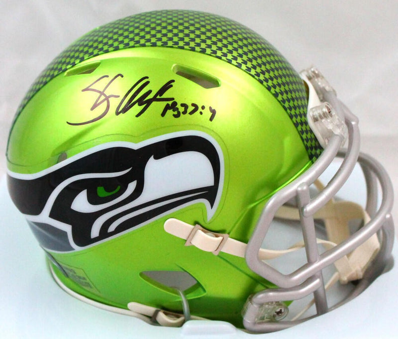 Shaun Alexander Autographed Seattle Seahawks Flash Mini Helmet