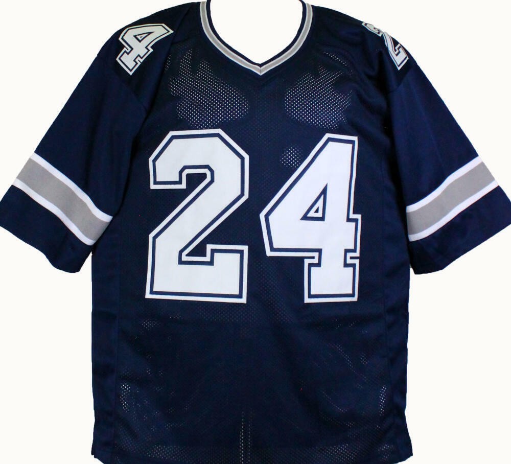 Larry Brown Signed Blue Custom Jersey with SB MVP Inscription