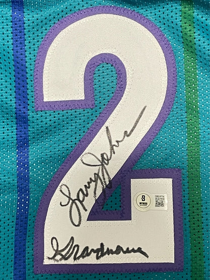 Larry Johnson Signed Charlotte Hornets Custom Jersey "Grandmama"