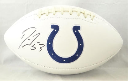 Darius Leonard Signed Indianapolis Colts Black Logo Football