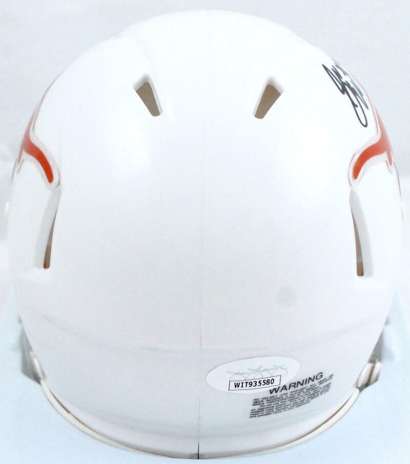 Sam Ehlinger Signed Texas Longhorns Black Speed Mini Helmet