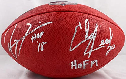 Ray Lewis & Ed Reed Signed NFL Duke Football (HOF Inscriptions)
