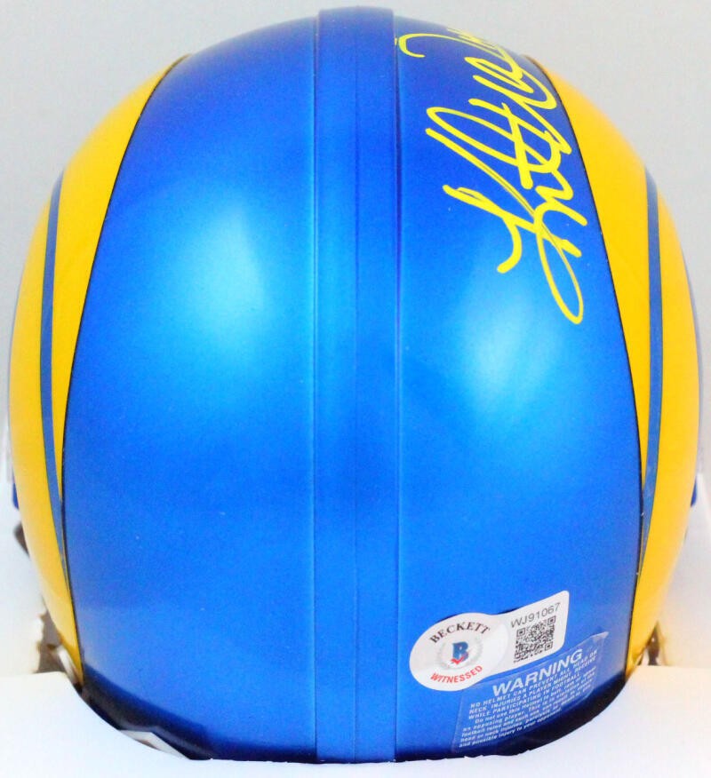 Kurt Warner Signed Los Angeles Rams 2020 Speed Mini Helmet (HOF)