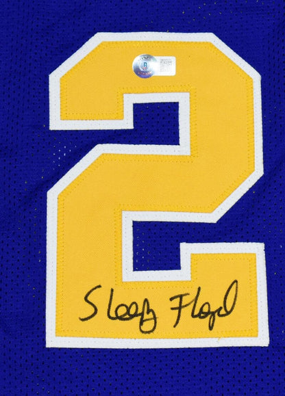 Sleepy Floyd Autographed Blue Custom Basketball Jersey
