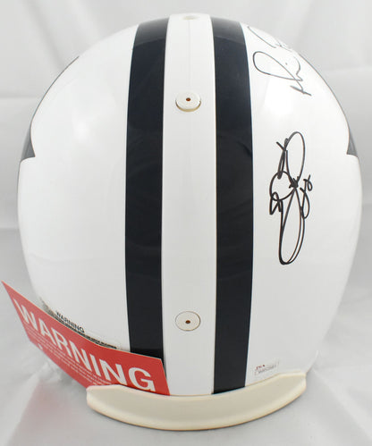 Troy Aikman Michael Irvin & Emmitt Smith Signed Cowboys Authentic Helmet