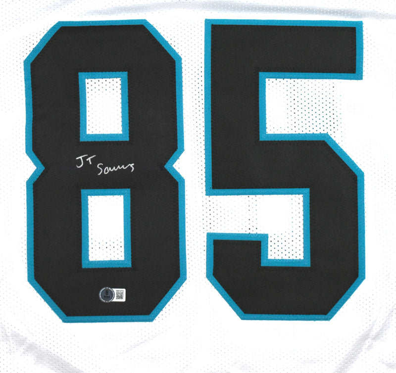 Ja'Tavion Sanders Signed White Custom Football Jersey