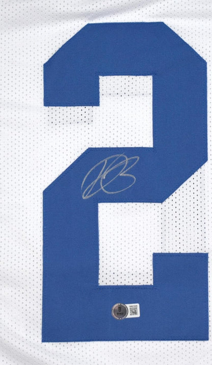 DaRon Bland Autographed Custom White Jersey