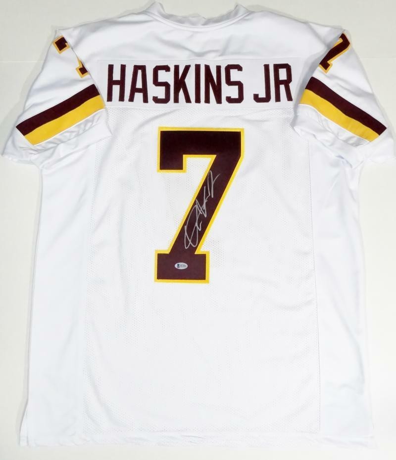 Dwayne Haskins Autographed White Custom Jersey