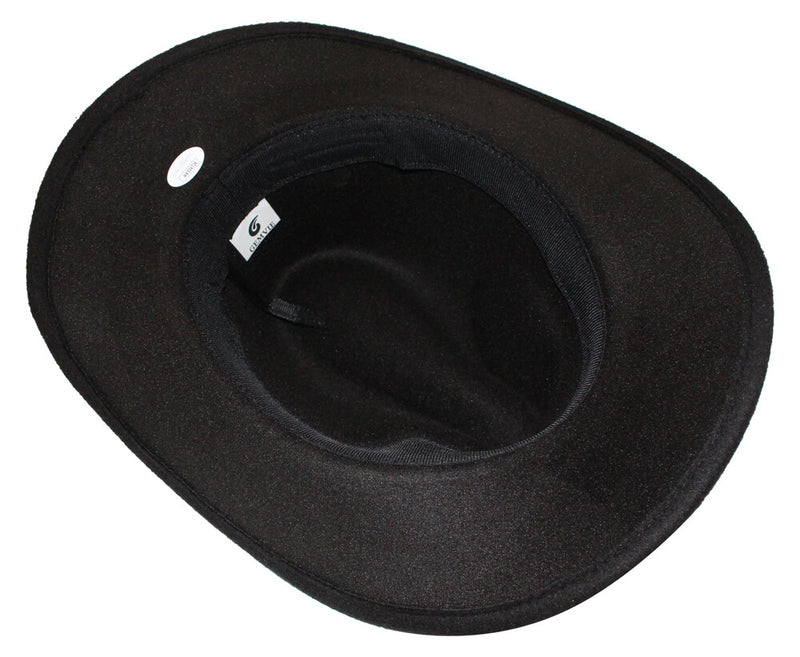 Chuck Norris Autographed Texas Ranger Black Wool Cowboy Hat (JSA)