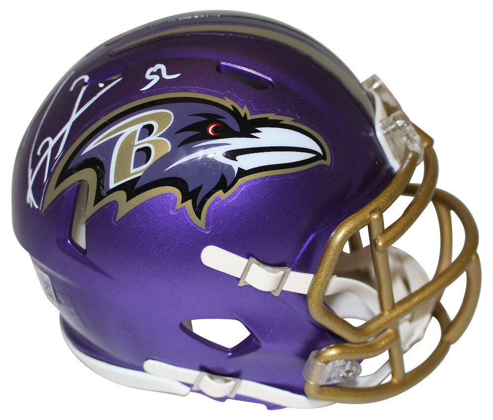 Ray Lewis Baltimore Ravens Autographed Flash Mini Helmet