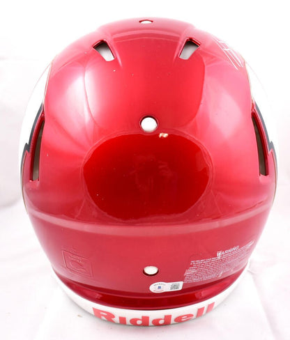 JJ Watt Autographed Wisconsin Badgers Full Size Flash Speed Authentic Helmet