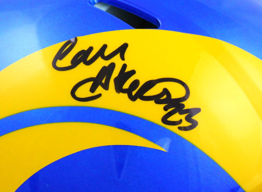 Cam Akers Autographed Los Angeles Rams Full Size Speed Authentic Helmet