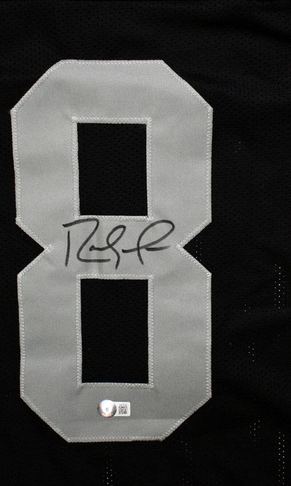 Randy Moss Autographed Oakland Raiders Black Custom Jersey