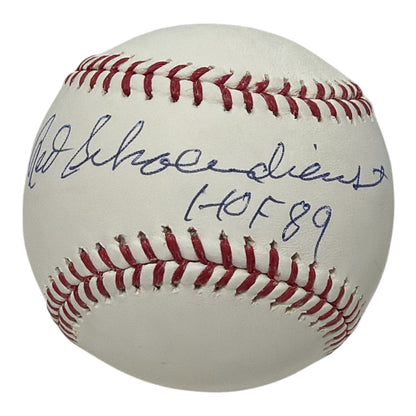 Red Schoendienst Signed St. Louis Cardinals Official MLB Baseball HOF 89